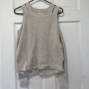 Off the shoulder knit sweater